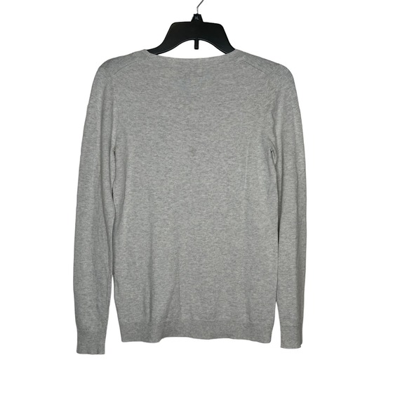 J. Crew Teddie Sweater - Women's Size XS,‎ Gray, Cocktail Logo, 100% Cotton - Picture 10 of 10